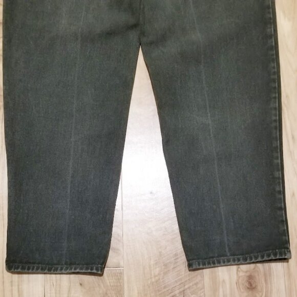 Vintage GAP Best Basics Green Wash Denim Jeans High Waist Tapered Mom Fit Sz 14 - Picture 6 of 12